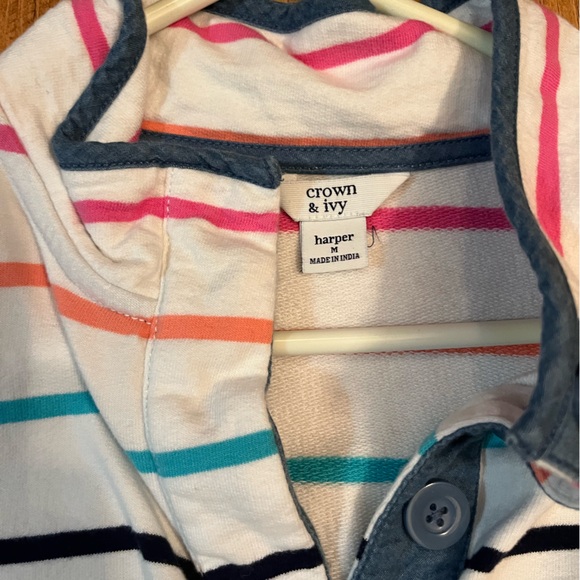 crown & ivy Multicolor Striped Long Sleeve Tee - Picture 2 of 2